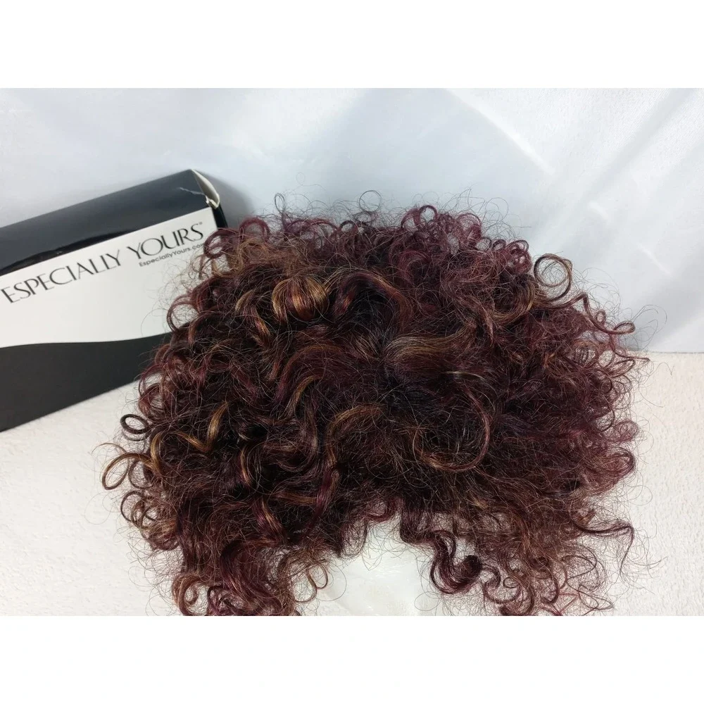 Especially Yours Wig Dark Red Curly Style Synthetic‎ Hair with Box